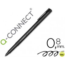 ROTULADOR Q-CONNECT RETROPROYECCION PUNTA FIBRA 0.8 MM PERMANENTE NEGRO