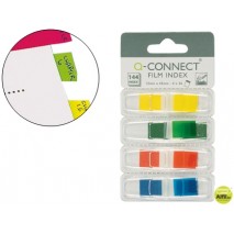 BANDERITAS SEPARADORAS Q-CONNECT DISPENSADOR 4 COLORES 36 HOJAS POR COLOR