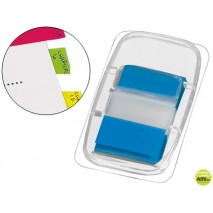 BANDERITAS SEPARADORAS Q-CONNECT AZULES DISPENSADOR DE 50