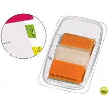 BANDERITAS SEPARADORAS Q-CONNECT NARANJAS DISPENSADORDE 50