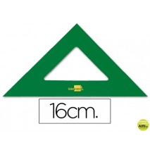 ESCUADRA LIDERPAPEL 16 CM ACRILICO VERDE