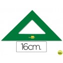 ESCUADRA LIDERPAPEL 16 CM ACRILICO VERDE