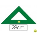 ESCUADRA LIDERPAPEL 28 CM ACRILICO VERDE