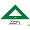 ESCUADRA LIDERPAPEL 28 CM ACRILICO VERDE