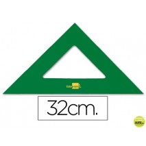 ESCUADRA LIDERPAPEL 32 CM ACRILICO VERDE