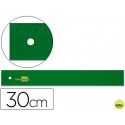 REGLA LIDERPAPEL 30 CM ACRILICO VERDE