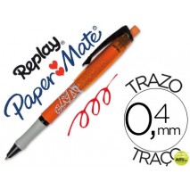 BOLIGRAFO REPLAY MAX ROJO CON GOMA DE BORRAR