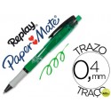BOLIGRAFO REPLAY MAX VERDE CONGOMA DE BORRAR