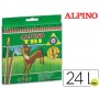 LAPICES DE COLORES ALPINO TRI ESTUCHE DE 24 COLORES SURTIDOS