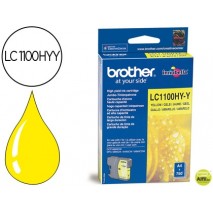 INK-JET BROTHER LC-1100Y AMARILLO ALTA CAPACIDAD 750 PAG