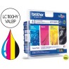 INK-JET BROTHER LC-1100BK /M/Y/C PACK 4 COLORES ALTA CAPACIDAD 900 PAG BK- 750 PAG M/Y/C-