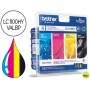 INK-JET BROTHER LC-1100BK /M/Y/C PACK 4 COLORES ALTA CAPACIDAD 900 PAG BK- 750 PAG M/Y/C-