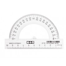 SEMICIRCULO MOR 10 CM PLASTICO TRANSPARENTE