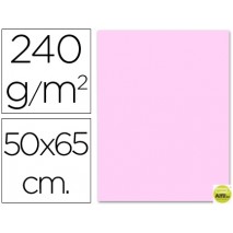 CARTULINA LIDERPAPEL 50X65 CM 240G/M2 ROSA