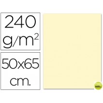 CARTULINA LIDERPAPEL 50X65 CM 240G/M2 CREMA