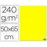 CARTULINA LIDERPAPEL 50X65 CM 240G/M2 AMARILLO LIMON
