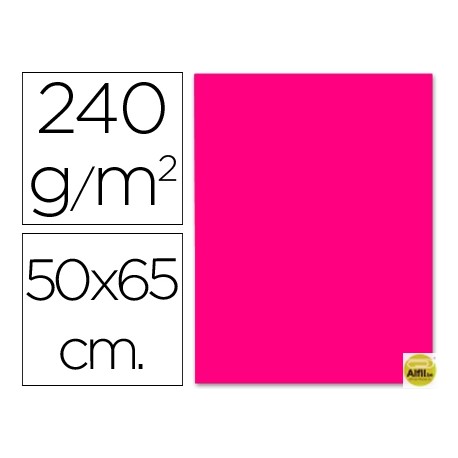 CARTULINA LIDERPAPEL 50X65 CM 240G/M2 FUCSIA
