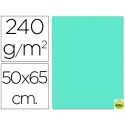 CARTULINA LIDERPAPEL 50X65 CM 240G/M2 AZUL TURQUESA