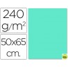 CARTULINA LIDERPAPEL 50X65 CM 240G/M2 AZUL TURQUESA