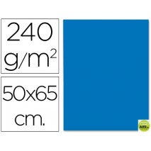 CARTULINA LIDERPAPEL 50X65 CM 240G/M2 AZUL