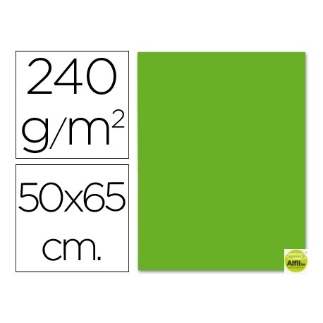 CARTULINA LIDERPAPEL 50X65 CM 240G/M2 VERDE