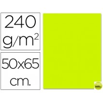 CARTULINA LIDERPAPEL 50X65 CM 240G/M2 VERDE PISTACHO
