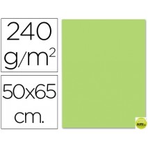 CARTULINA LIDERPAPEL 50X65 CM 240G/M2 VERDE HIERBA