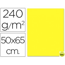 CARTULINA LIDERPAPEL 50X65 CM 240G/M2 AMARILLO