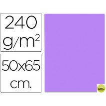 CARTULINA LIDERPAPEL 50X65CM LILA 240 GR UNIDAD