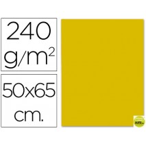 CARTULINA LIDERPAPEL 50X65 CM ORO 240 GR UNIDAD