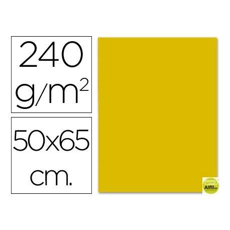 CARTULINA LIDERPAPEL 50X65 CM ORO 240 GR UNIDAD