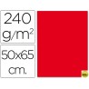 CARTULINA LIDERPAPEL 50X65 CM 240G/M2 ROJO NAVIDAD