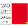 CARTULINA LIDERPAPEL 50X65 CM 240G/M2 ROJO NAVIDAD