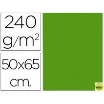 CARTULINA LIDERPAPEL 50X65 CM 240G/M2 VERDE NAVIDAD