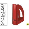 REVISTERO LIDERPAPEL PLASTICO ROJO OPACO