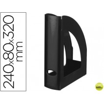 REVISTERO LIDERPAPEL PLASTICO NEGRO OPACO
