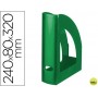 REVISTERO LIDERPAPEL PLASTICO VERDE OPACO