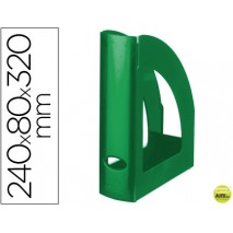 REVISTERO LIDERPAPEL PLASTICO VERDE OPACO