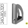 REVISTERO LIDERPAPEL PLASTICO GRIS OPACO