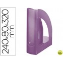 REVISTERO LIDERPAPEL PLASTICO VIOLETA TRANSLUCIDO