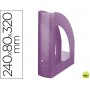 REVISTERO LIDERPAPEL PLASTICO VIOLETA TRANSLUCIDO