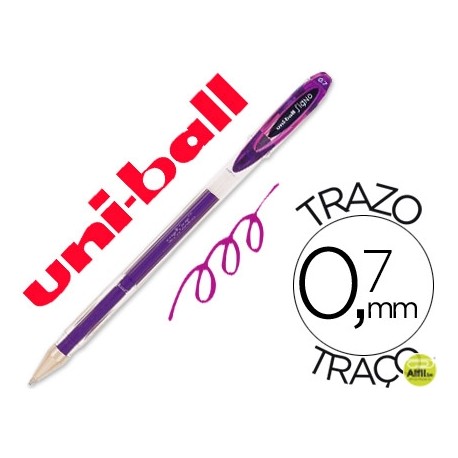 BOLIGRAFO UNI-BALL ROLLER UM-120 SIGNO 0,7 MM TINTA GEL COLOR VIOLETA
