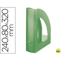 REVISTERO LIDERPAPEL PLASTICO VERDE KIWI TRANSLUCIDO