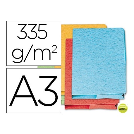 SUBCARPETA CARTULINA FAST-PAPERFLOW DIN A3 POCKET CON BOLSA Y SOLAPA COLORES SURTIDOS