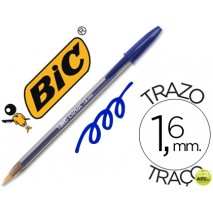 BOLIGRAFO BIC CRISTAL X-LARGE TINTA AZUL 1,6 MM