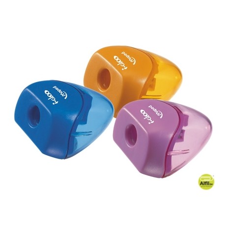 SACAPUNTAS PLASTICO 1 USO ERGONOMICO IGLU COLORES SURTIDOS