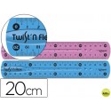 REGLA PLASTICO FLEXIBLE MAPED DE 20 CMS COLORES SURTIDOS