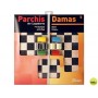 PARCHIS CON DAMAS TABLERO GRANDE 4 JUGADORES 41X40X4,5