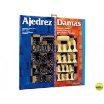 AJEDREZ CON DAMAS TABLERO GRANDE 41X40X4,6