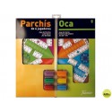 PARCHIS CON OCA TABLERO GRANDE6 JUGADORES 41X40X4,7